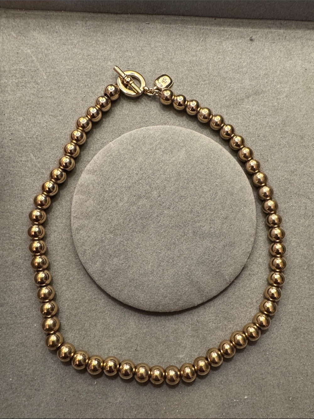 Women’s Ralph Lauren Polished Gold Bead Necklace
